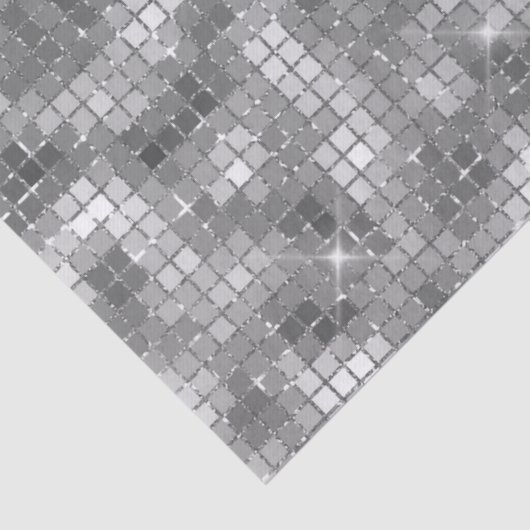 Imitate Silver Sparkle Seidenpapier (Detail)