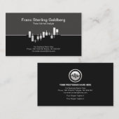 Imitate - Silver Stock Exchange Graph Futures Trad Visitenkarte (Vorne/Hinten)