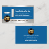 Imitate Silver Stripes Roller Pinselpinsel Visitenkarte (Vorne/Hinten)