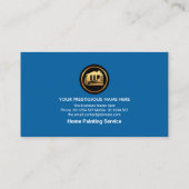 Imitate Silver Stripes Roller Pinselpinsel Visitenkarte (Rückseite)