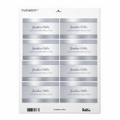 Imitate Silver Template Modernes, handgeschriebene (Vorne)