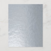 Imitate Silver Wedding Platzkarte (Rückseite)