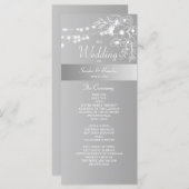 Imitate Silver Wedding Programm (Vorne/Hinten)