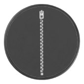Imitate Silver Zipper Eishockey Puck (Vorderseite)