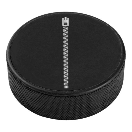 Imitate Silver Zipper Eishockey Puck (3/4)