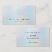 Imitate simuliert irisierende Pastellfarben Visitenkarte (Vorne/Hinten)