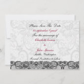 Imitate sind rosa, farbig, Save the Date schwarz (Rückseite)