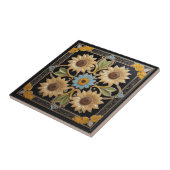 Imitate Sonnenblumen Relief Folk Gelb und Schwarz Fliese (Seite)