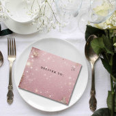 Imitate Sparkle Shimmer Pink Silber Weihnachtsgesc All In One Einladung