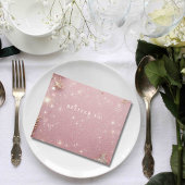 Imitate Sparkle Shimmer Pink Silver Winter Weihnac All In One Einladung