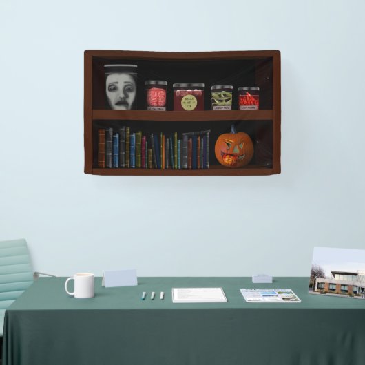 Imitate Spuk House Labrador Halloween Banner (Messe)