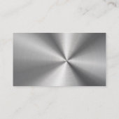 Imitate Stainless Steel Martial Arts Visitenkarte (Rückseite)