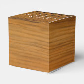 Imitate Stall Holz Land Spitzen Rustikale Hochzeit Geschenkschachtel (Rückseite)