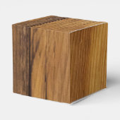 Imitate Stallholz Rustikale Poinsettia Winterhochz Geschenkschachtel (Rückseite)