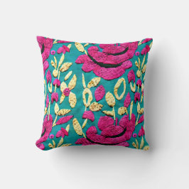 Imitate Stickerei Boho Floral Kissen