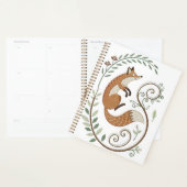 Imitate Stickerei Fox - Spiral Bound Journal Planer (Anzeige)