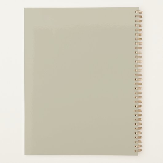 Imitate Stickerei Fox - Spiral Bound Journal Planer (Rückseite)