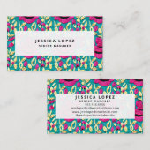 Imitate Stickereien Blumenmuster Beruflich Visitenkarte (Vorne/Hinten)