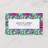 Imitate Stickereien Blumenmuster Beruflich Visitenkarte (Vorderseite)