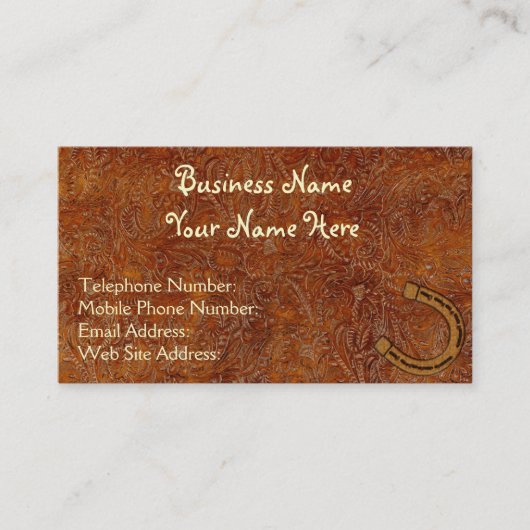 Imitate Stilleder Western 3 Visitenkarten Visitenkarte (Vorderseite)