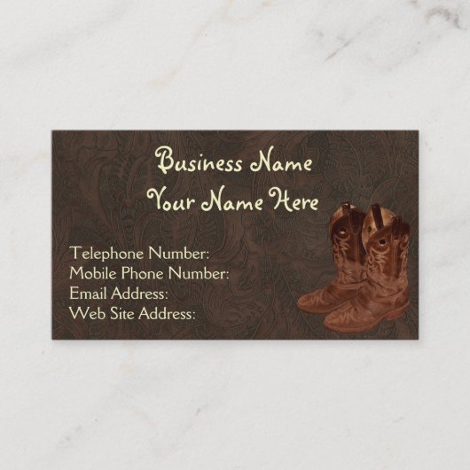 Imitate Stilleder-Wrangler-Stil VI Visitenkarte (Vorderseite)