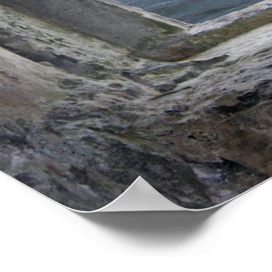 Imitate Stone Window Rahmen a Scottish Castle Poster (Ecke)