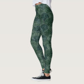 Imitate Stones Green Scales Mermaid Muster Leggings (Links)