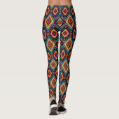Imitate Strick Aztekenkachelmuster Leggings (Rückseite)