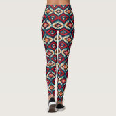 Imitate Strick Aztekenkachelmuster Leggings (Rückseite)