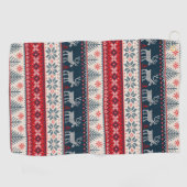 Imitate Strick Muster Nordic Theme Golfhandtuch (Horizontal)