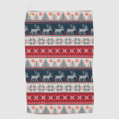 Imitate Strick Muster Nordic Theme Golfhandtuch (Vorderseite)