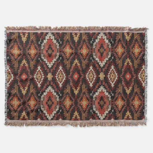 Imitate stricken Aztec Western Muster Decke (Vorderseite)