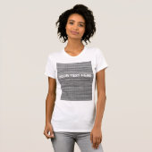 Imitate T - Shirt mit grauem Stoff mit benutzerdef (Vorne ganz)