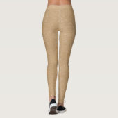 Imitate Tan Cork Muster Leggings (Rückseite)