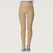Imitate Tan Cork Muster Leggings (Vorderseite)