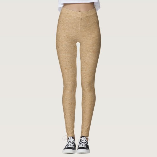 Imitate Tan Cork Muster Leggings (Vorderseite)