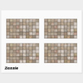 Imitate Tan Floor Tile Image Rechteckiger Aufkleber (Blatt)