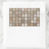 Imitate Tan Floor Tile Image Rechteckiger Aufkleber (Tasche)
