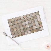Imitate Tan Floor Tile Image Rechteckiger Aufkleber (Umschlag)