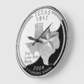 Imitate Texas Staat Quarter Clock Große Wanduhr (Winkel)