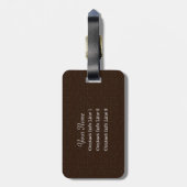 Imitate Texbraune Brennen Monogram Beutel Gepäckma Gepäckanhänger (Rückseite vertikal)