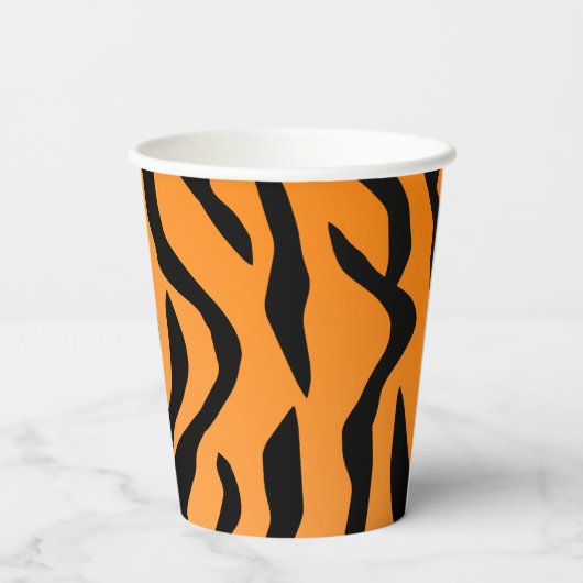 Imitate Tiger Print Paper Cup Pappbecher (Rückseite)