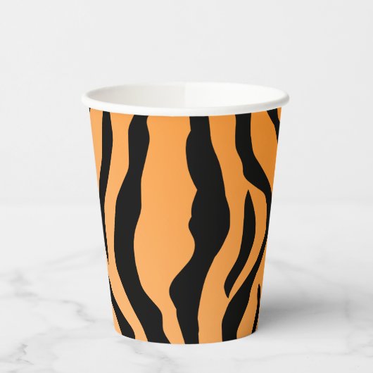 Imitate Tiger Print Paper Cup Pappbecher (Links)