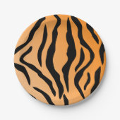 Imitate Tiger Print Pappteller (Vorderseite)