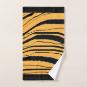 Imitate Tiger Print Poly Cotton Badhandtuch Set (Handtuch)