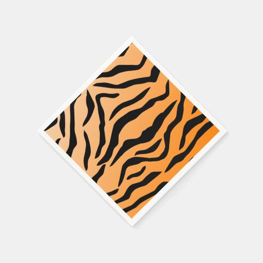 Imitate Tiger Print Serviette (Ecke)