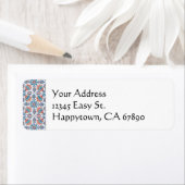 Imitate Tile Red Blue Pattern Benutzerdefiniertes  (Insitu)