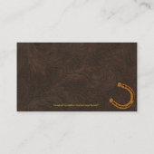 Imitate Toolkit Leather Rodeo style V Visitenkarte (Rückseite)