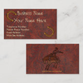 Imitate Toolkit Leather Western style 5 Visitenkar Visitenkarte (Vorne/Hinten)