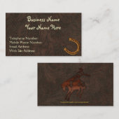 Imitate Toolkit Leather Western style V Visitenkar Visitenkarte (Vorne/Hinten)